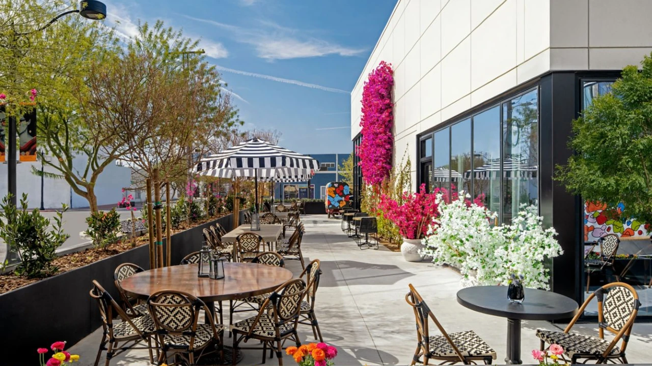 Patio at The English Hotel Las Vegas