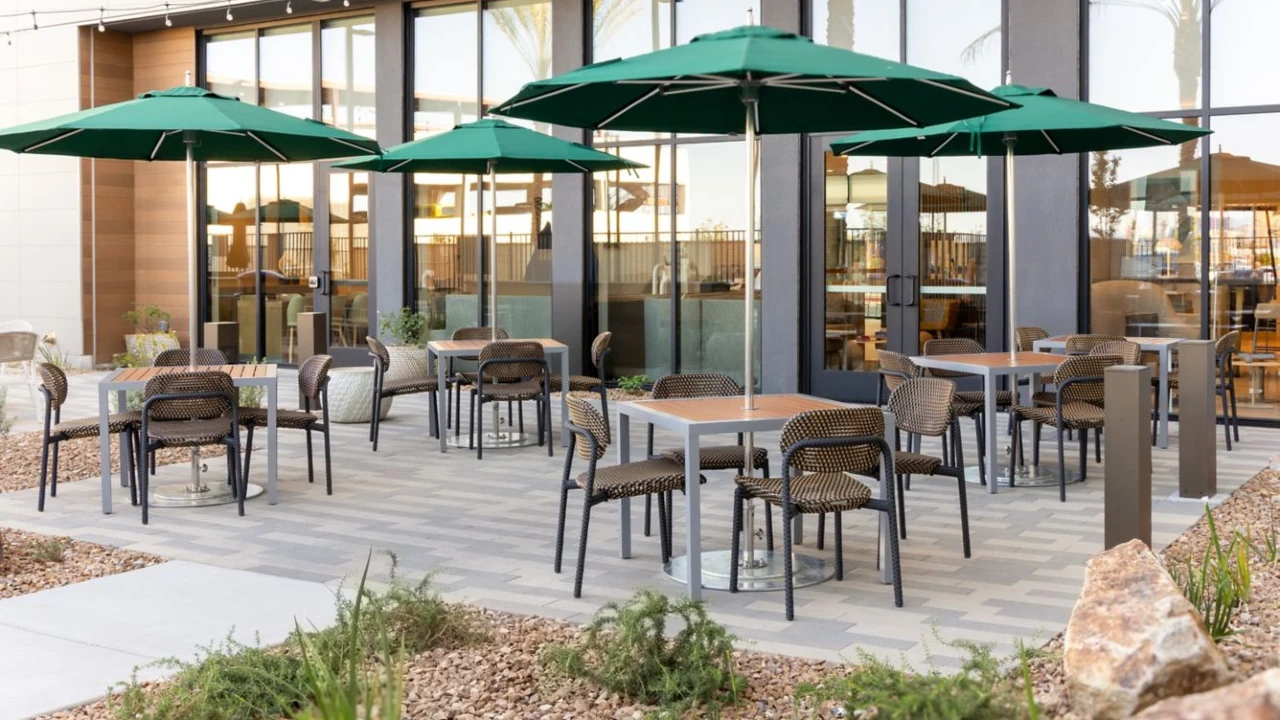 Backyard Seating Aea at Element Las Vegas Airport