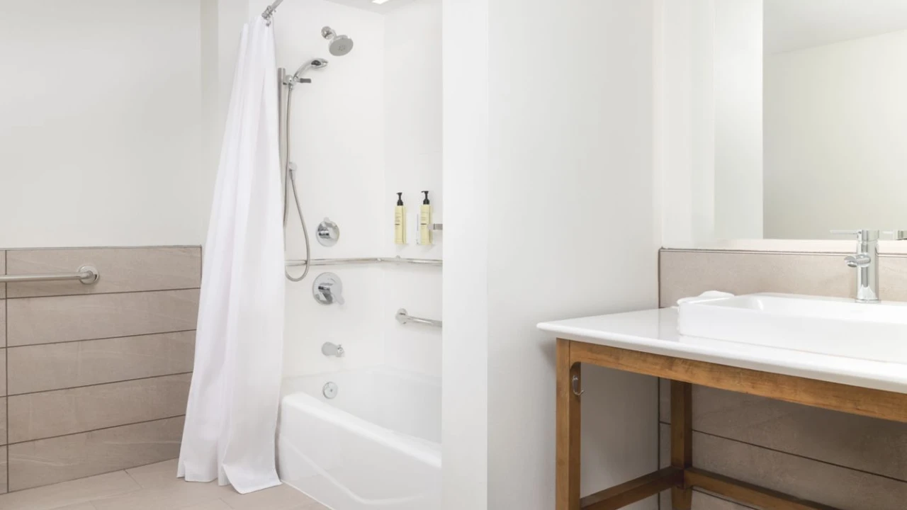 Guest Room Bathroom at Element Las Vegas Airport