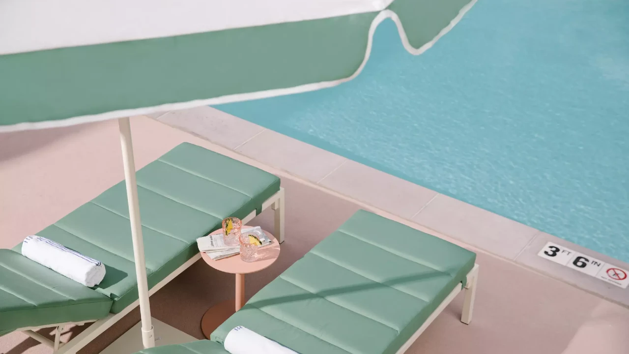 Pool Loungers at Park MGM Las Vegas