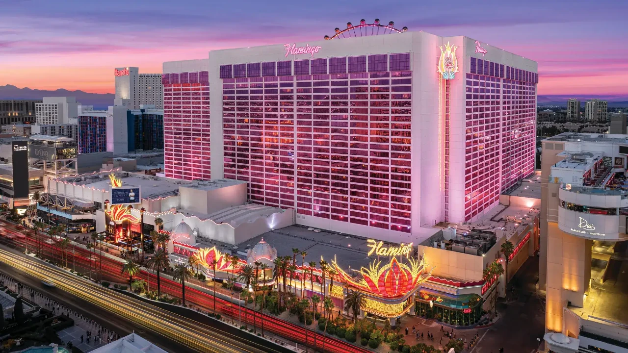 Hotel Exterior at Flamingo Las Vegas