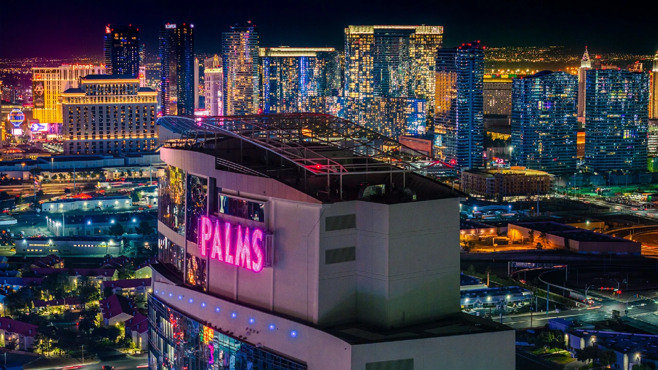 Hotel Exterior at Palms Casino Resort Las Vegas