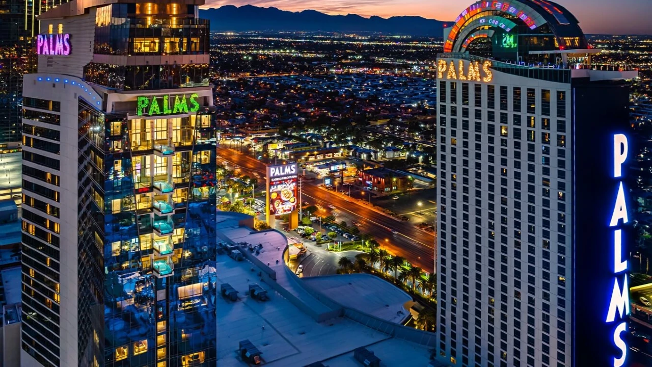Hotel Exterior at Palms Casino Resort Las Vegas