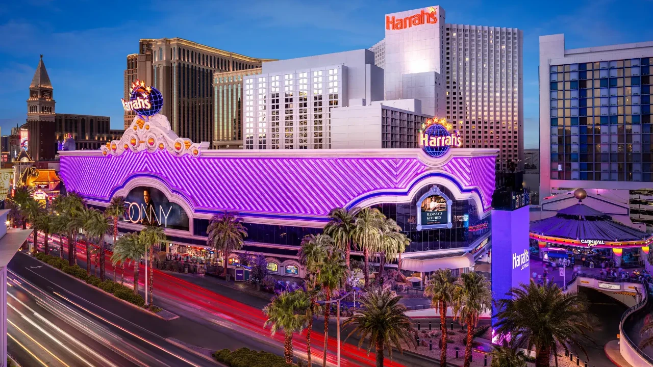 Hotel Exterior at Harrah's Las Vegas