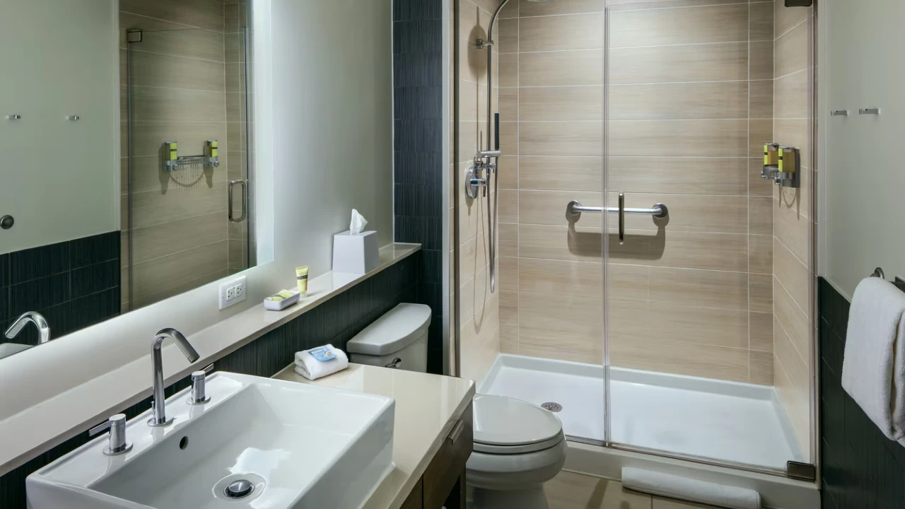Guest Room Bathroom at Element Las Vegas Summerlin