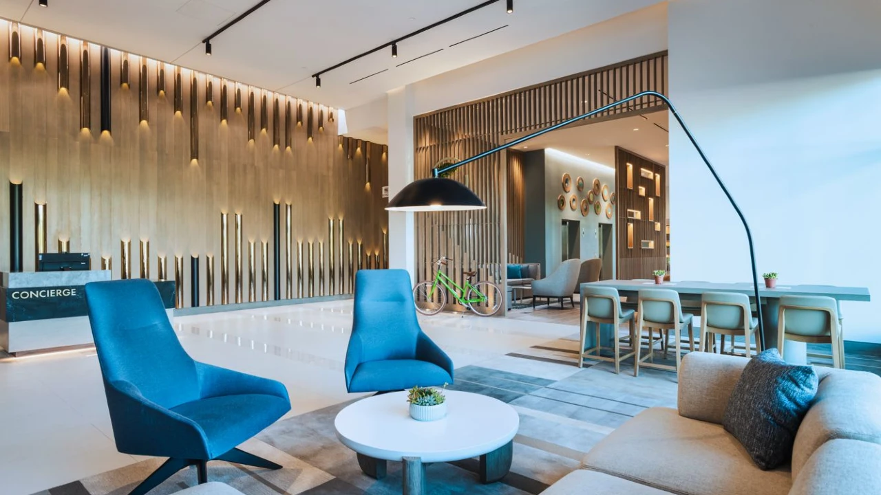 Lobby Area at Element Las Vegas Sympony Park