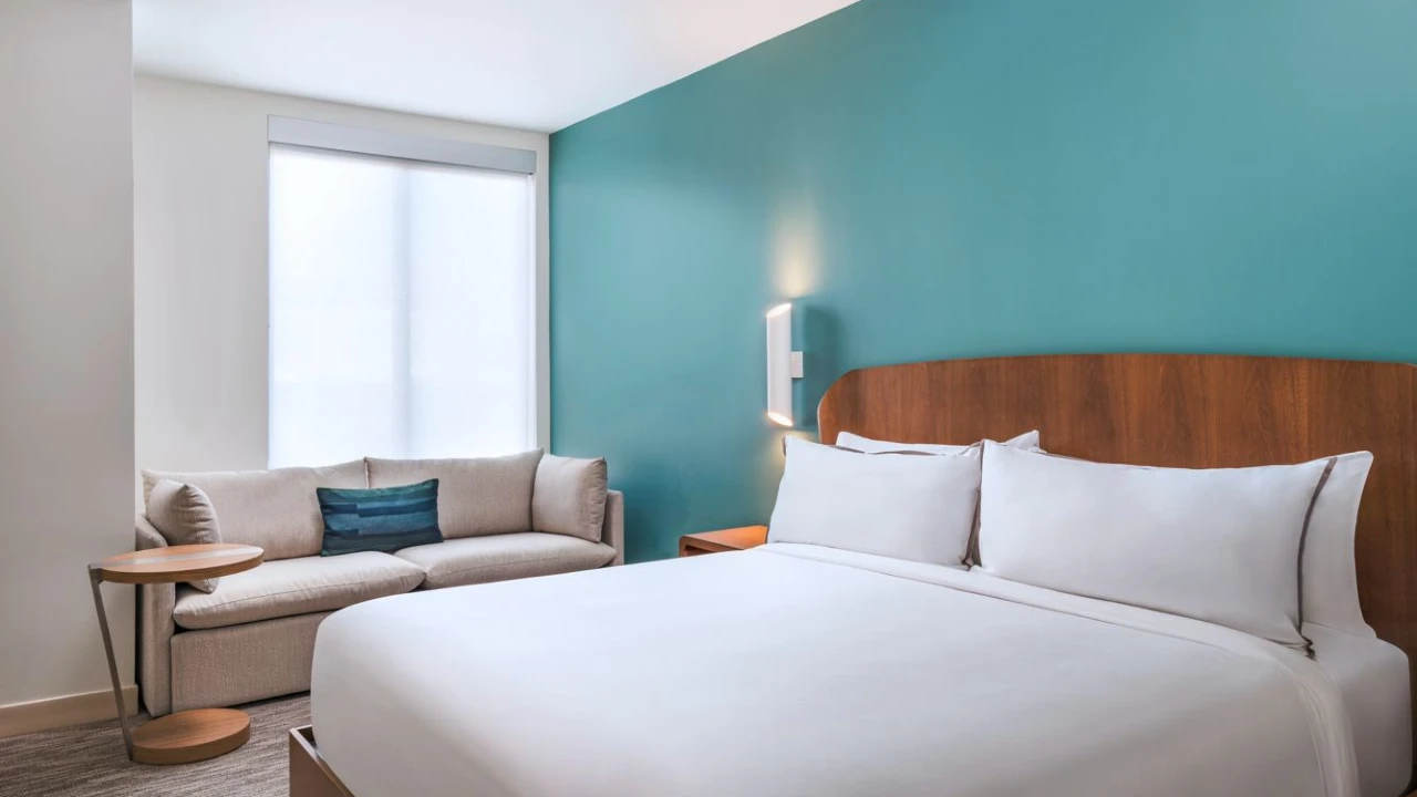 Guest Room Bedroom at Element Las Vegas Symphony Park