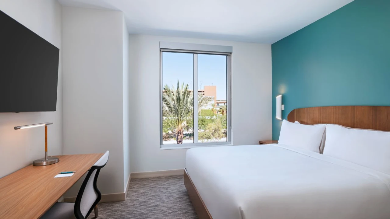 Guest Room Bedroom at Element Las Vegas Symphony Park