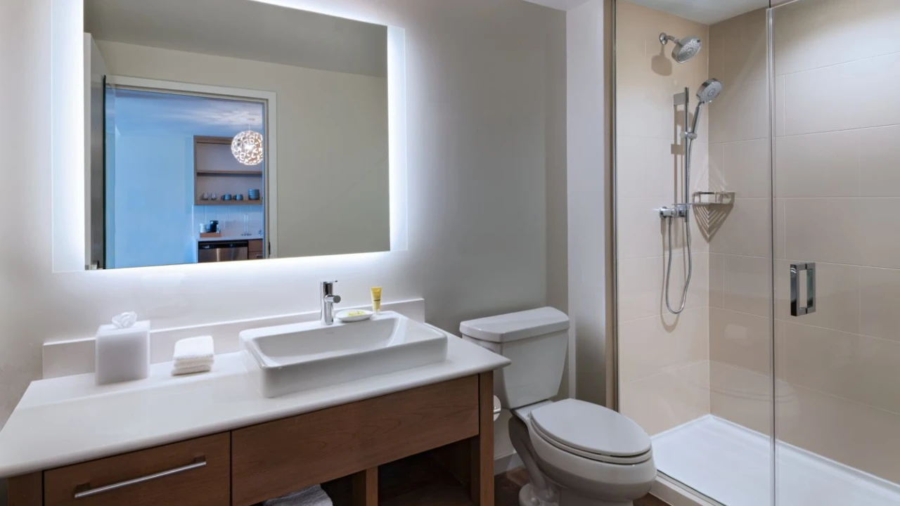 Guest Room Bathroom at Element Las Vegas Symphony Park