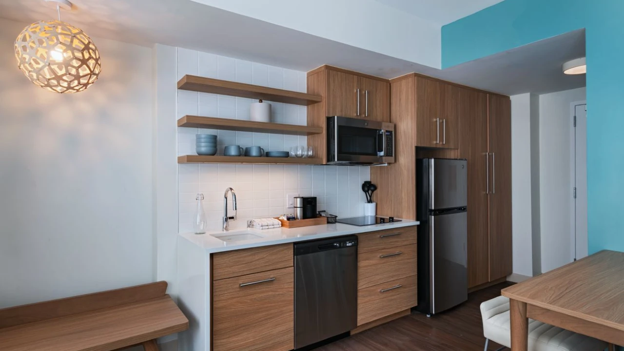 Guest Room Kitchen at Element Las Vegas Symphony Park