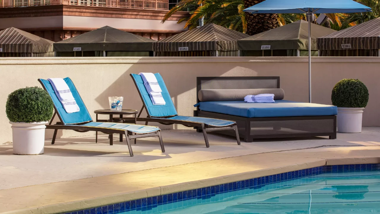 Pool Daybeds at W Las Vegas