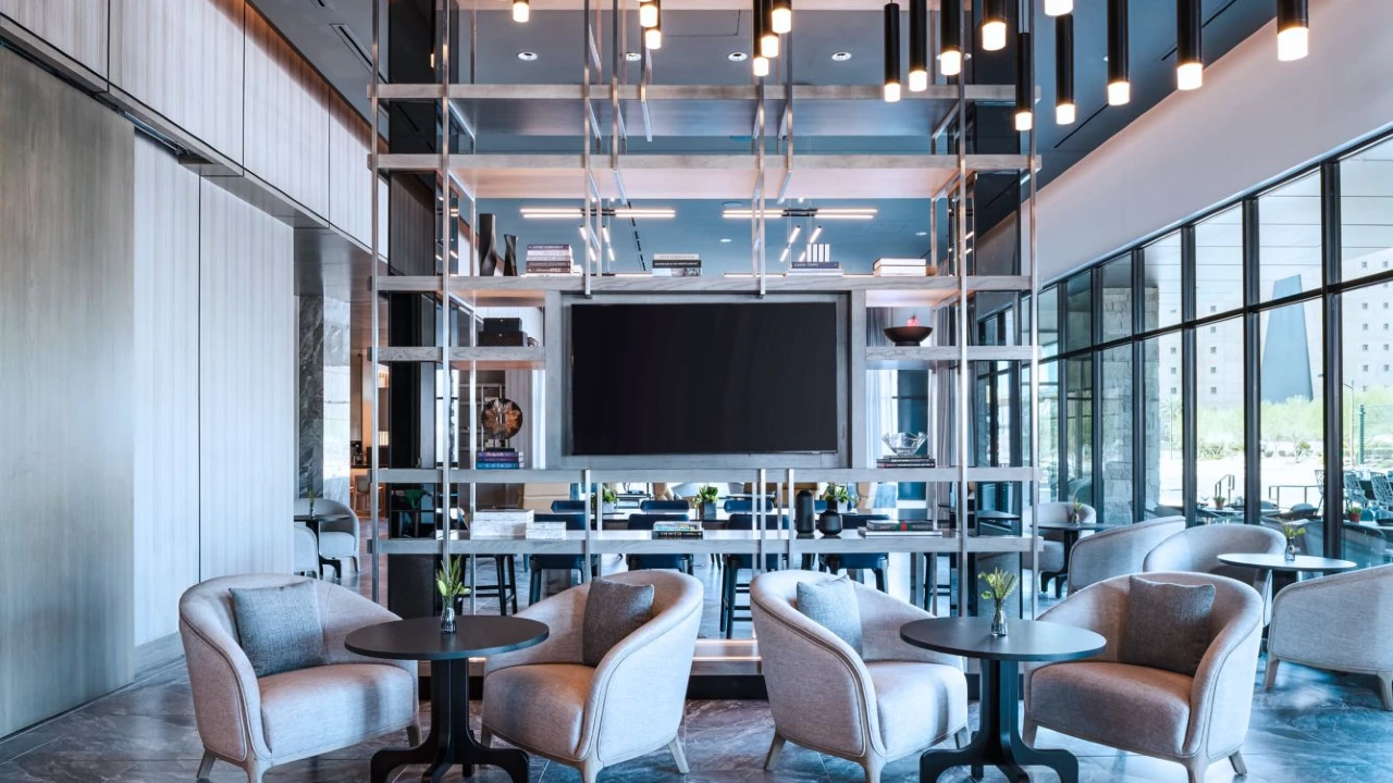 Lobby Seating at AC Hotel Las Vegas Symphony Park