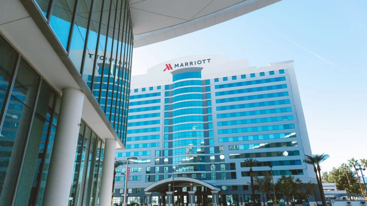 Hotel Exterior at Las Vegas Marriott