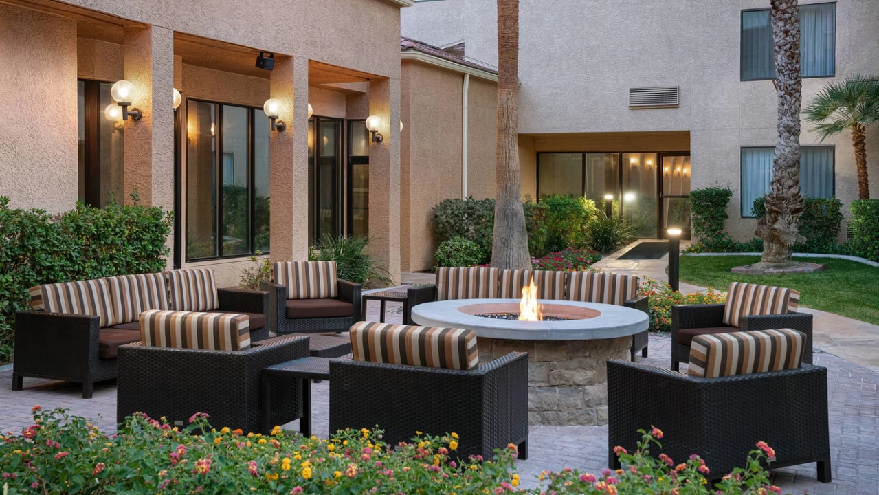 Fire Pit at Courtyard Las Vegas Convention Center