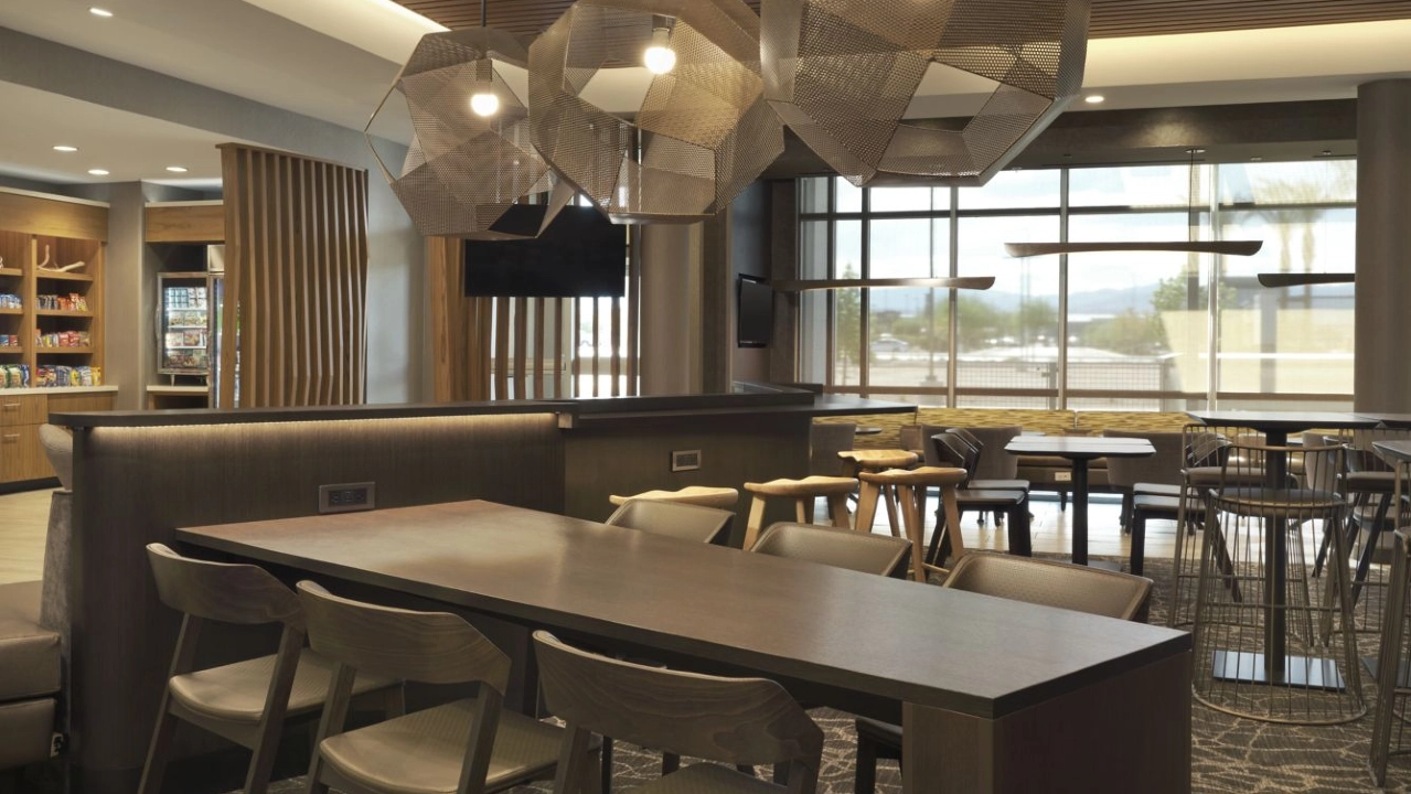 Lobby at Springhill Suites Las Vegas Airport