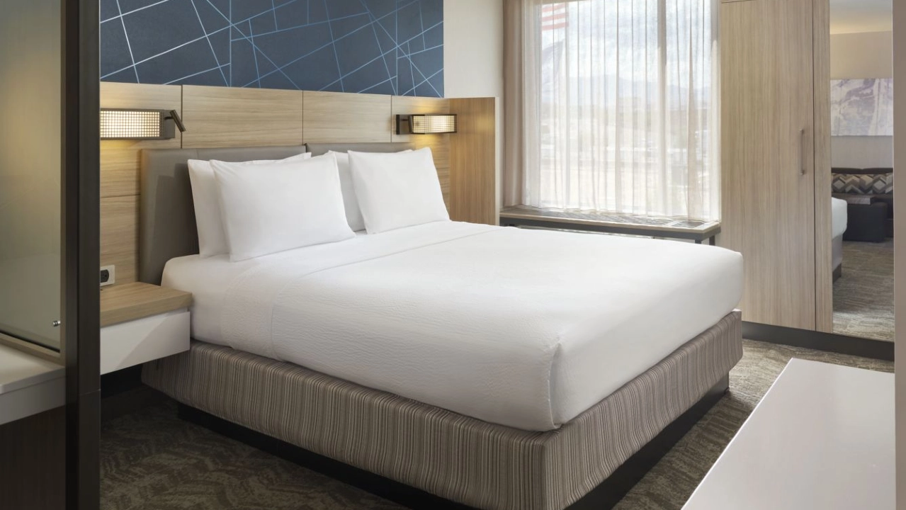 Suite Bedroom at Springhill Suites Las Vegas Airport