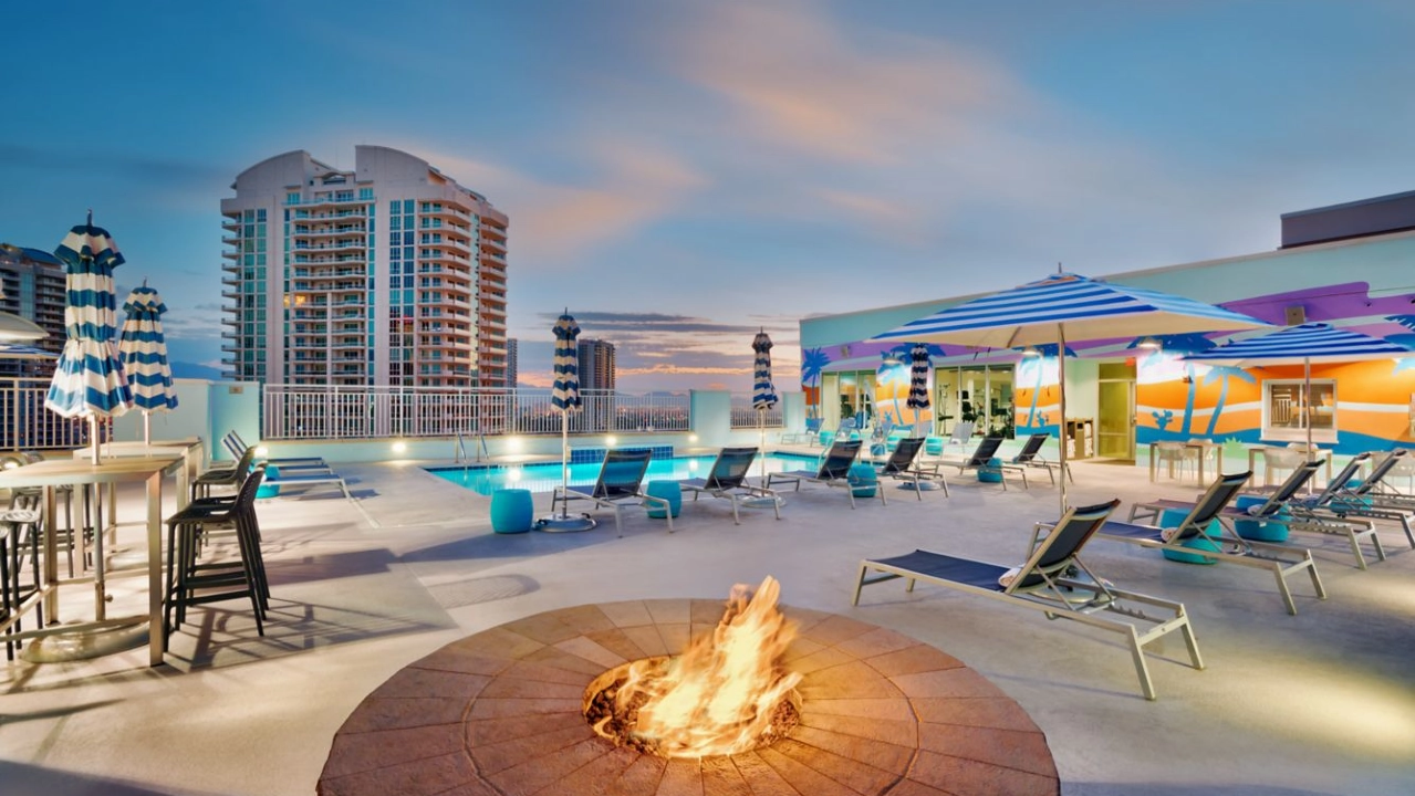 Fire Pit at Springhill Suites Las Vegas Convention Center