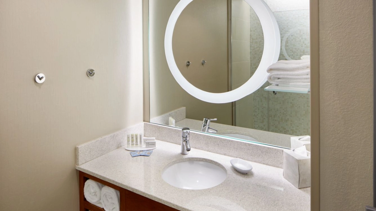 Suite Bathroom at Springhill Suites Las Vegas Convention Center