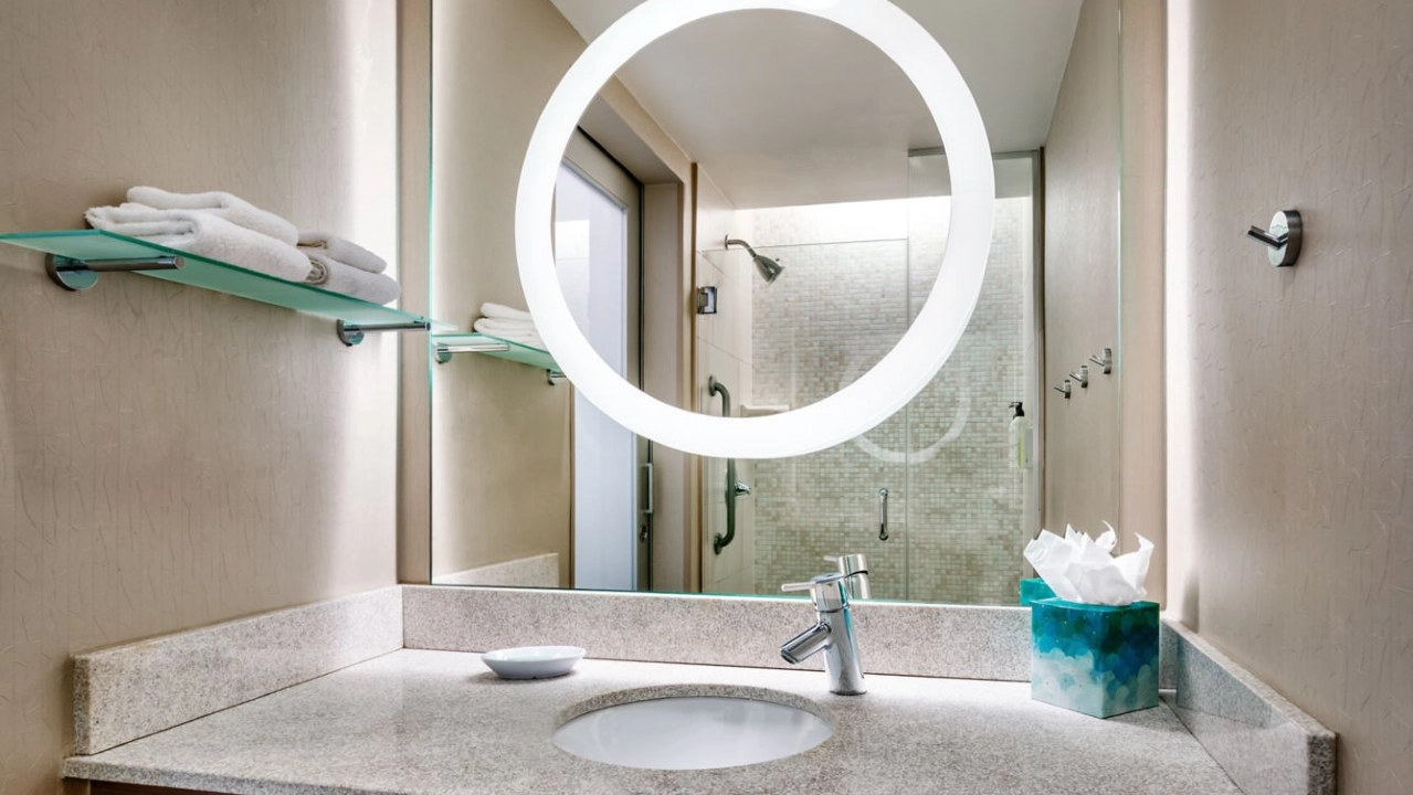 Suite Bathroom at Springhill Suites Las Vegas Convention Center