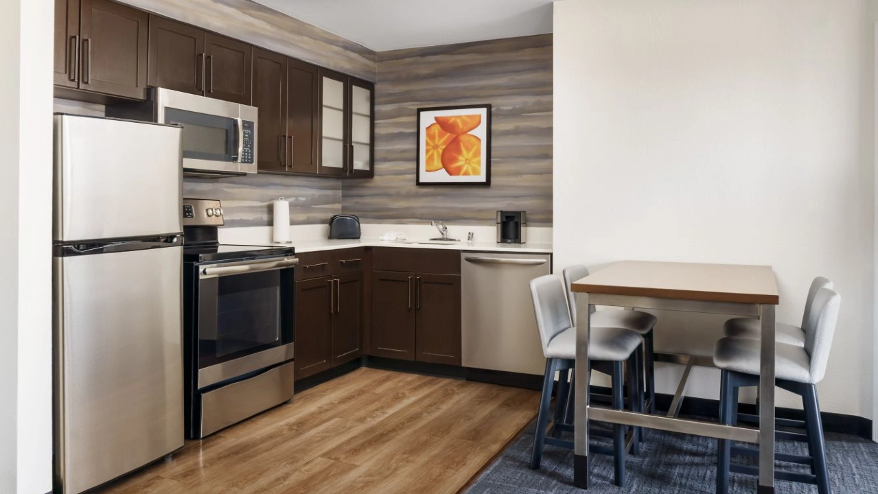 Suite Kitchen at Residence Inn Las Vegas Stadium Area