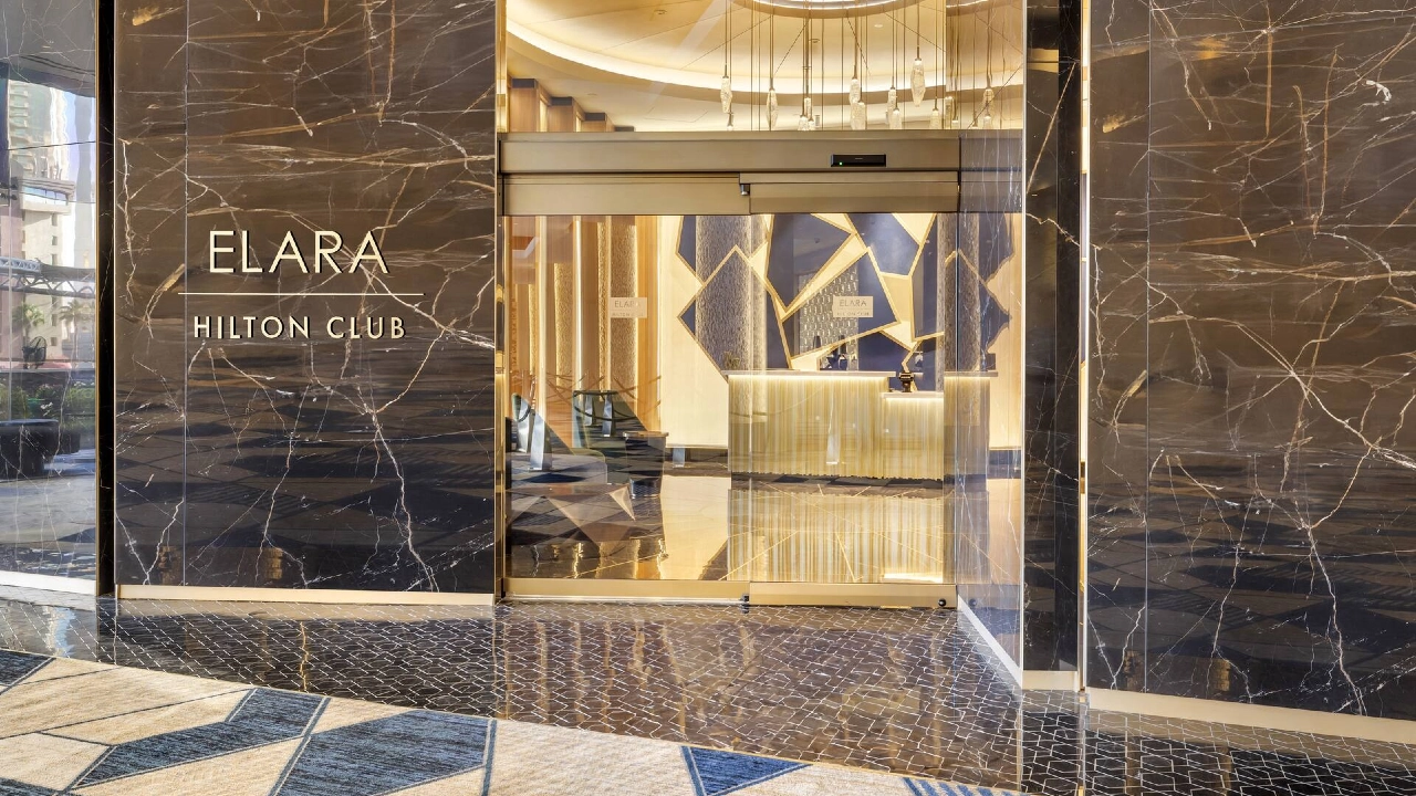 Hotel Entrance at Hilton Club Elara Las Vegas