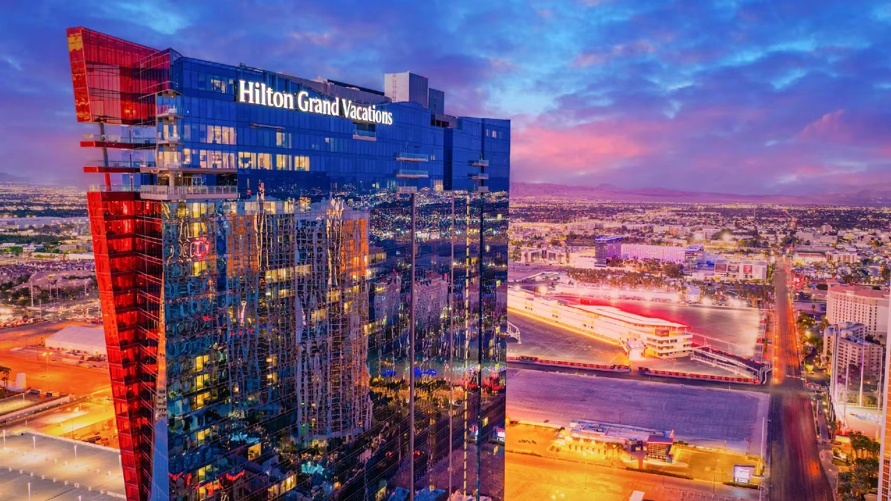 Hotel Exterior at Hilton Grand Vacations Club Elara Center Strip Las Vegas