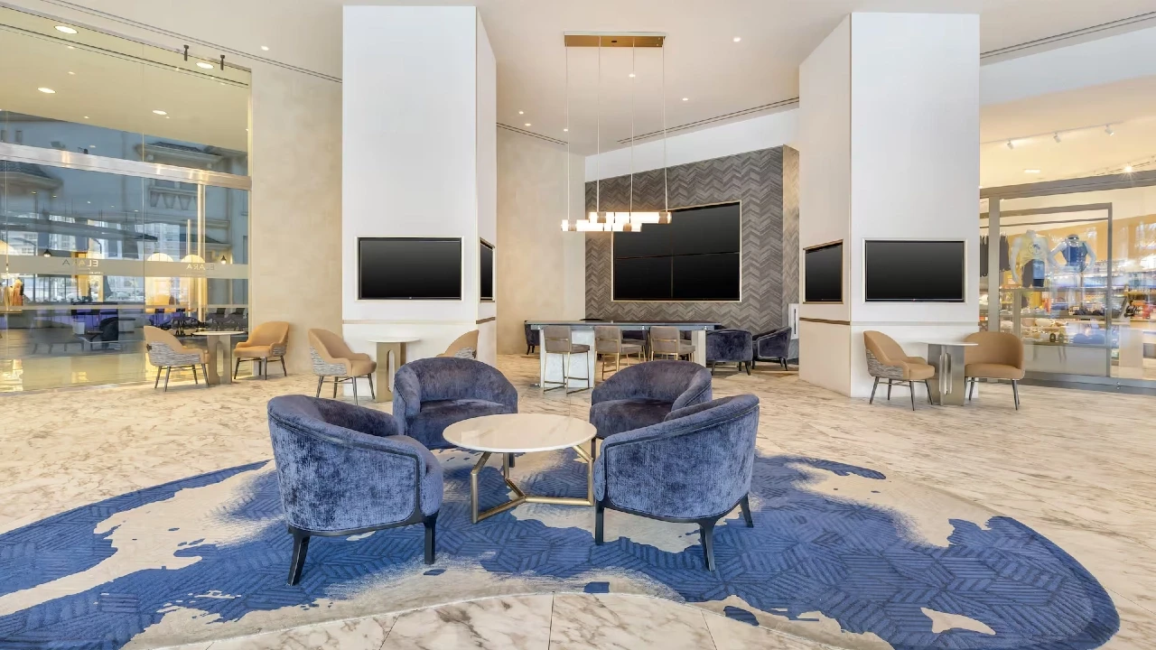 Lobby at Hilton Club Elara Las Vegas