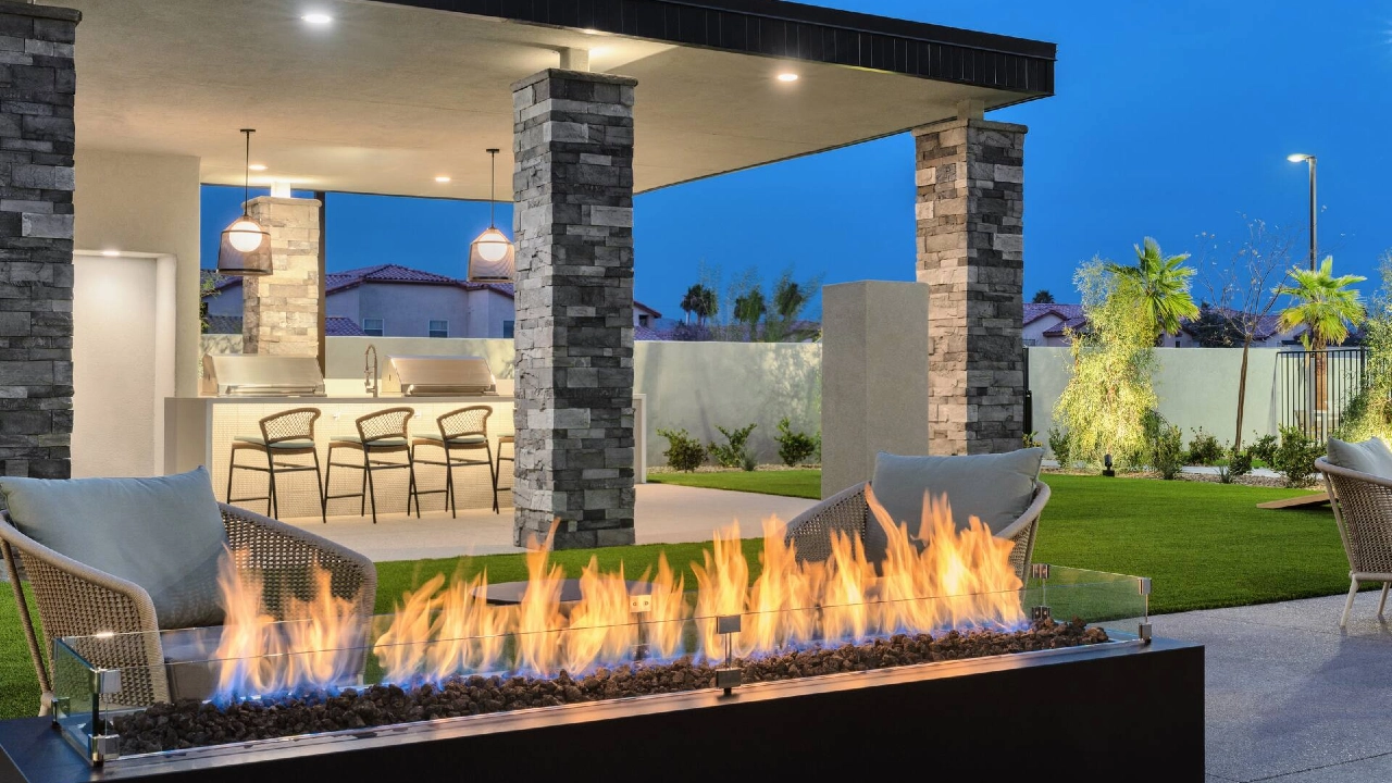 Fire Pit at Homewood Suites North Las Vegas Speedway