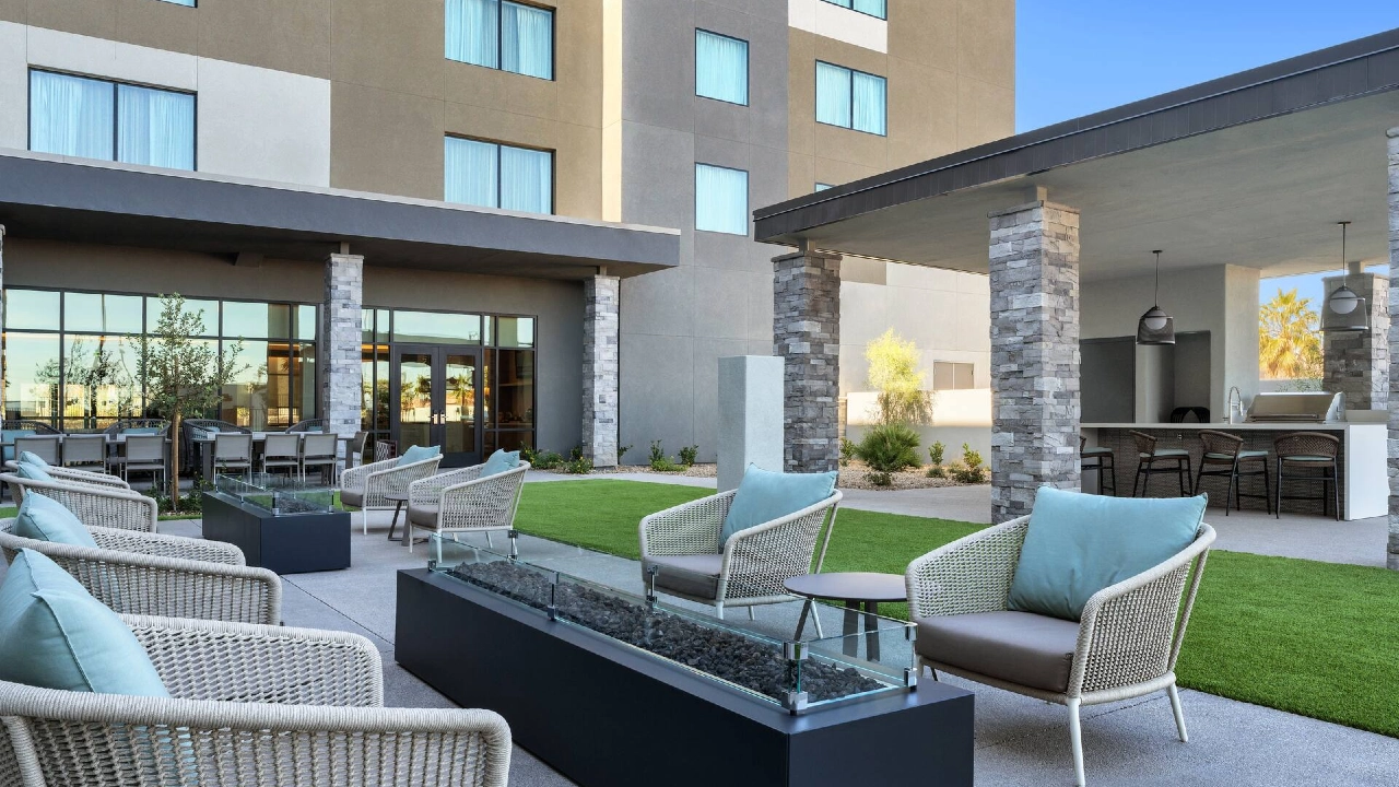 Fire Pit at Homewood Suites North Las Vegas Speedway