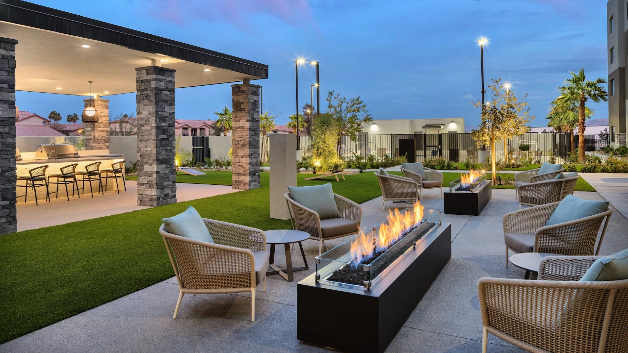 Fire Pit at Homewood Suites North Las Vegas Speedway