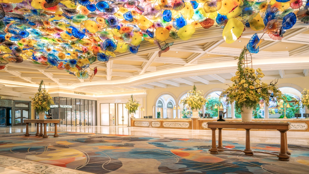 Lobby at Bellagio Las Vegas