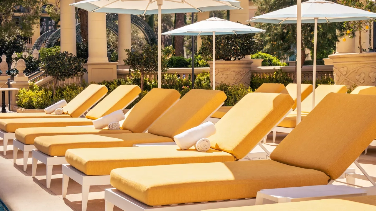 Pool Loungers at Bellagio Las Vegas