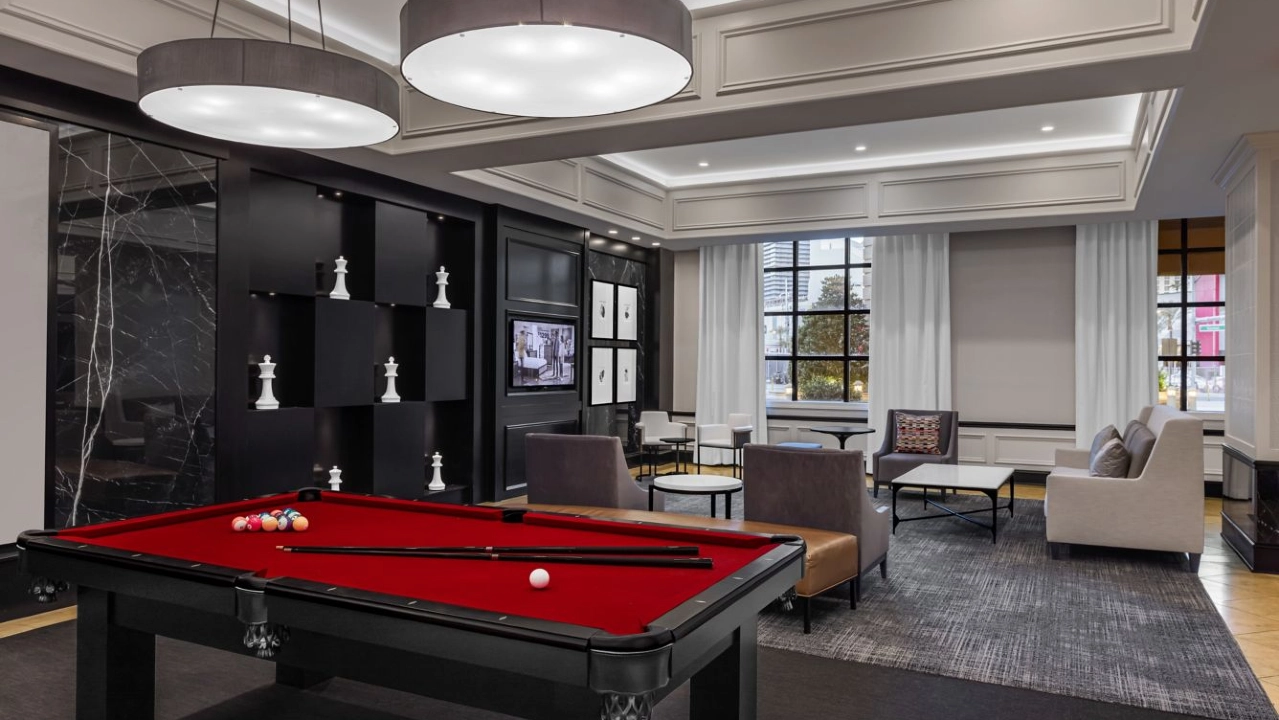Lounge Billiards Area at Marriott's Grand Chateau