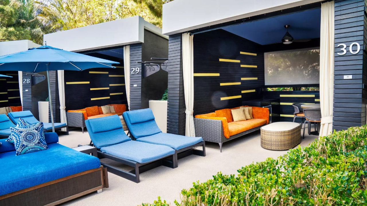 Pool Cabanas at Aria Resort and Casino Las Vegas