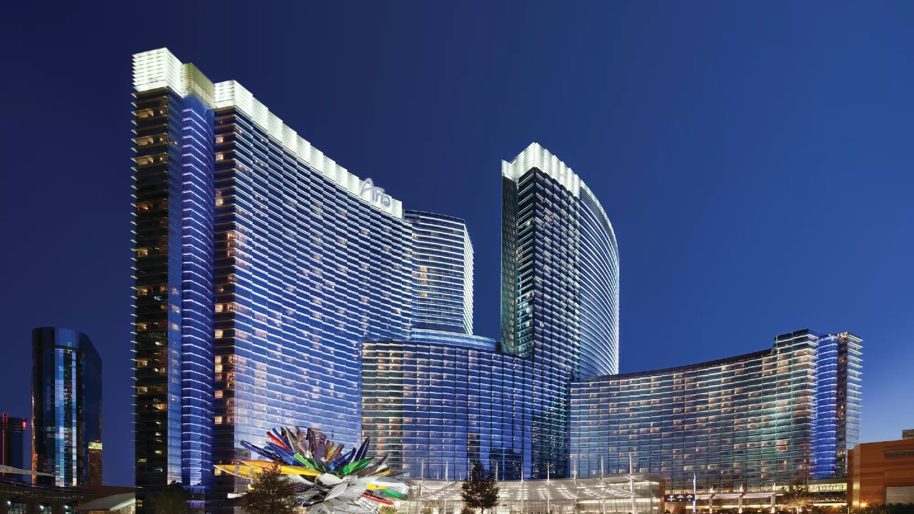 Hotel Exterior at Aria Resort and Casino Las Vegas