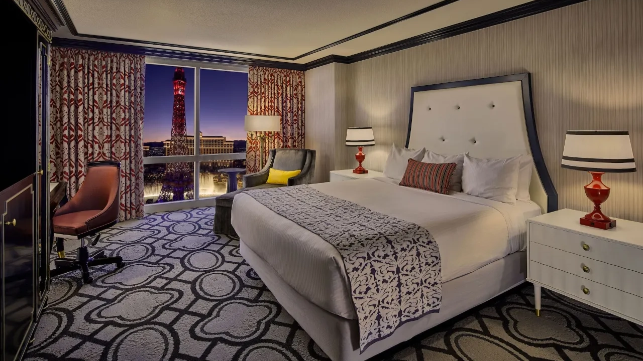 Bordeaux Room King Pool View at Paris Las Vegas