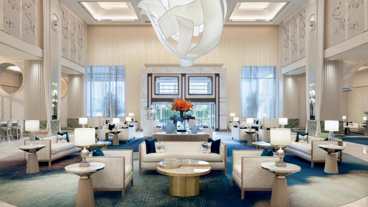 Crockfords Lobby at Resorts World Las Vegas