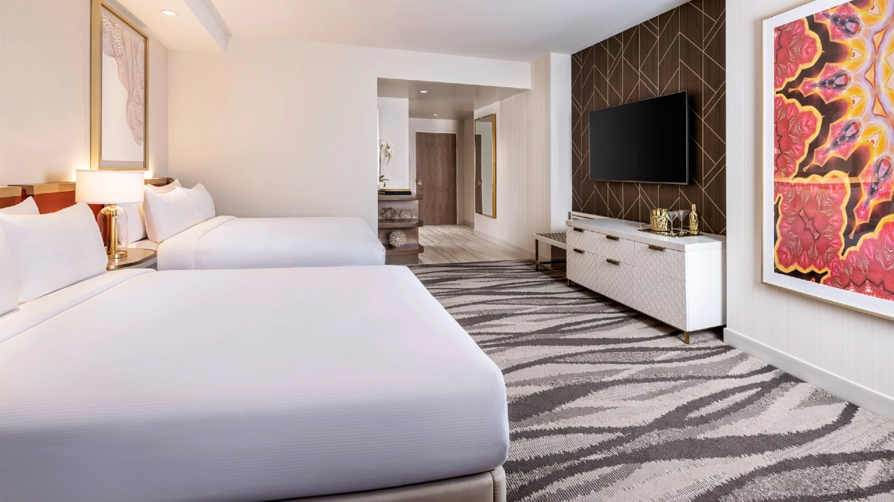 Premium Room Two Queen at Conrad Las Vegas at Resorts World