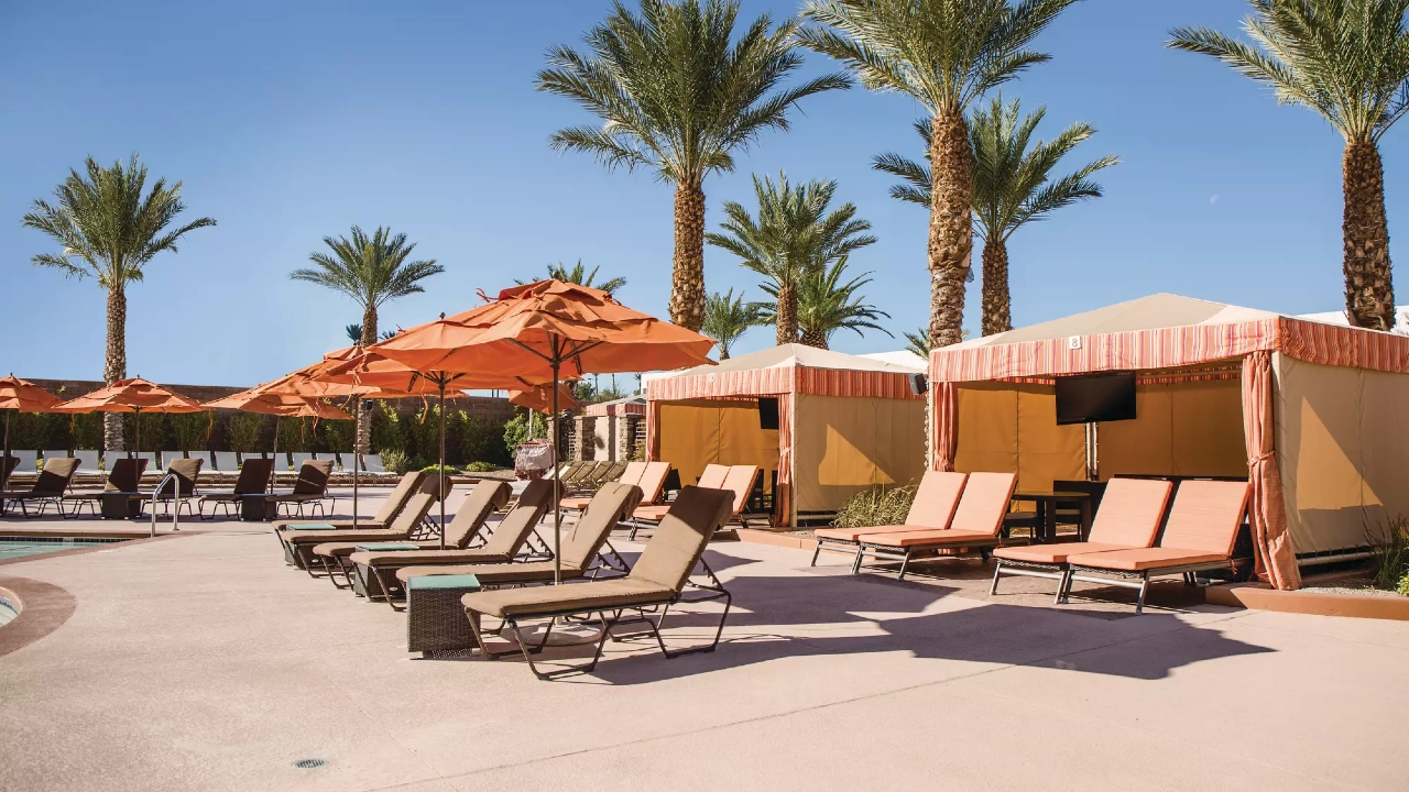 Pool Cabanas at Excalibur Hotel and Casino Las Vegas
