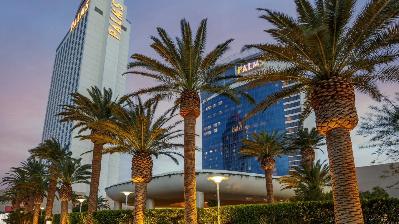 Hotel Exterior at Palms Casino Resort Las Vegas