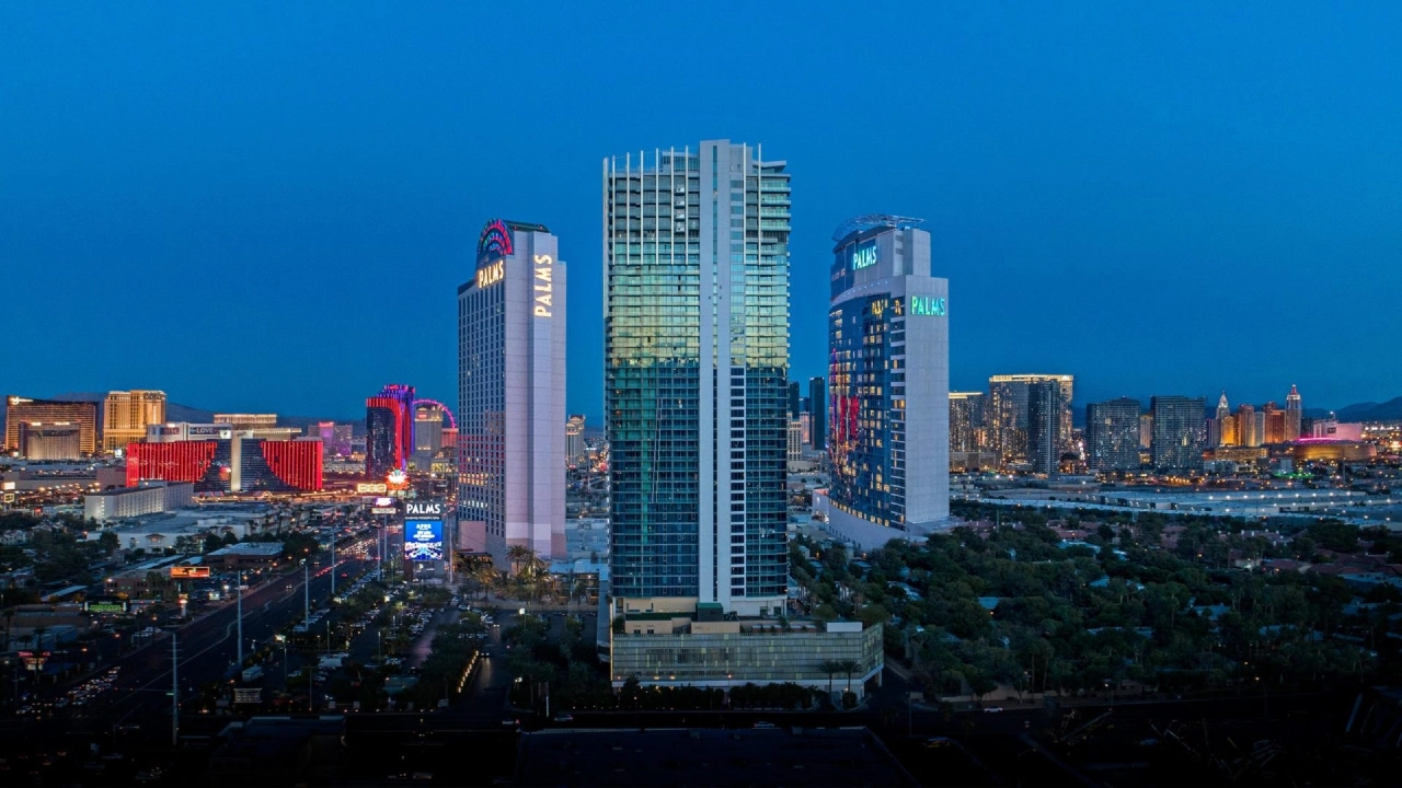 Hotel Exterior at Palms Casino Resort Las Vegas
