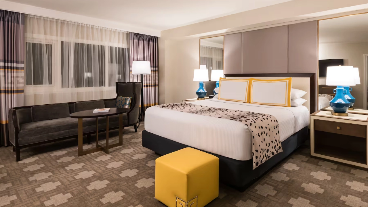 Julius Deluxe Room King Strip View at Caesars Palace Las Vegas