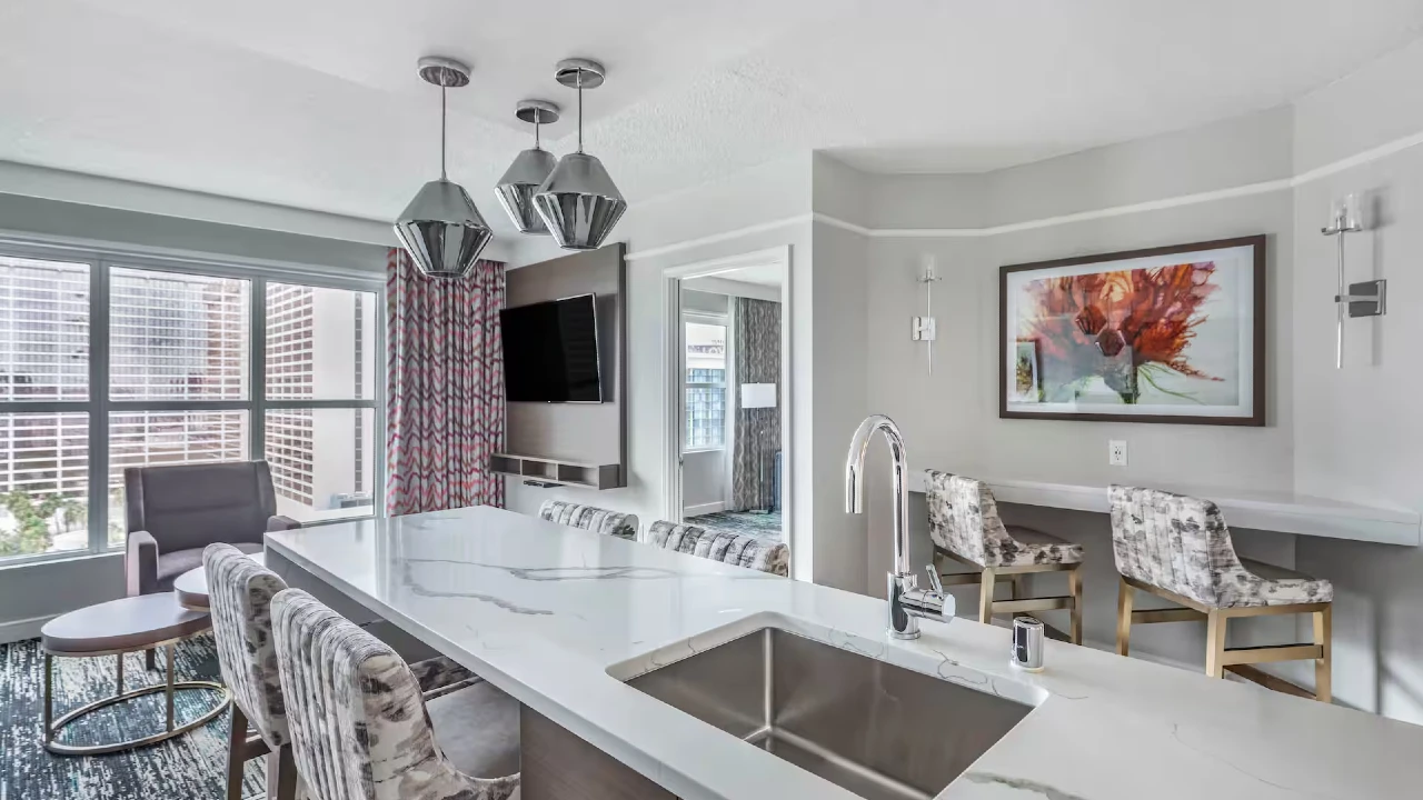 One Bedroom One King Suite at Hilton Grand Vacations Club Flamingo Las Vegas