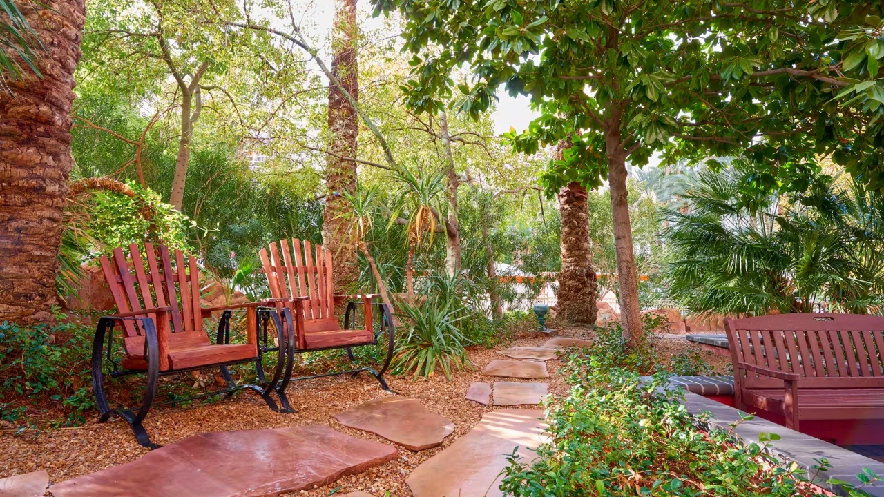 Hotel Grounds at Hilton Grand Vacations Club Flamingo Las Vegas