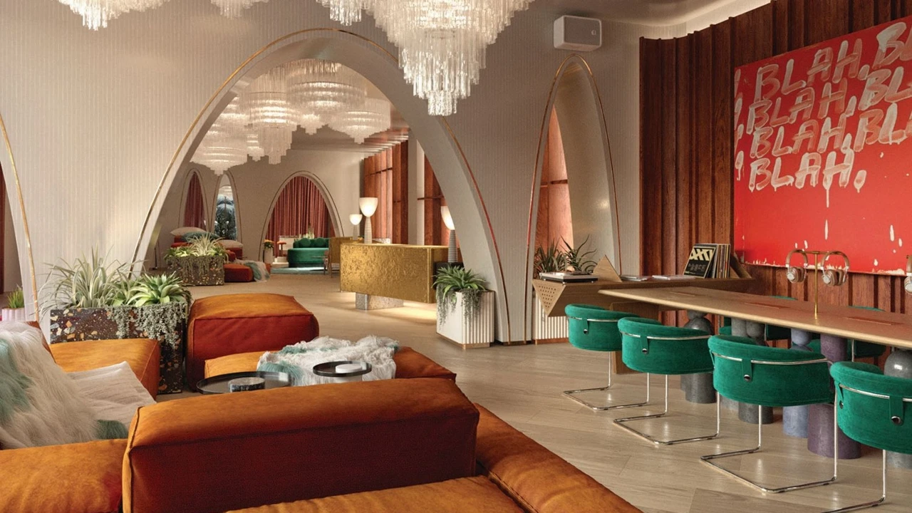 Lobby at Virgin Hotels Las Vegas