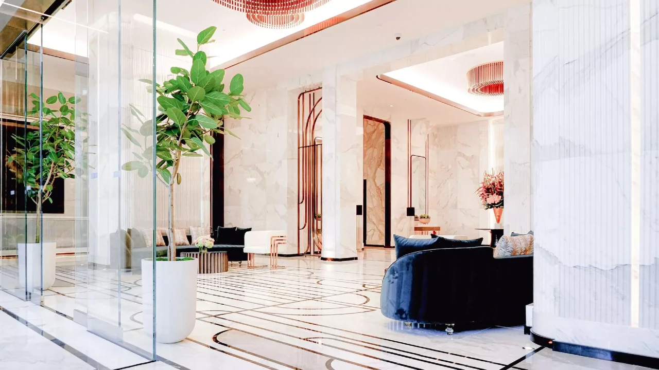 Lobby at Waldorf Astoria Las Vegas