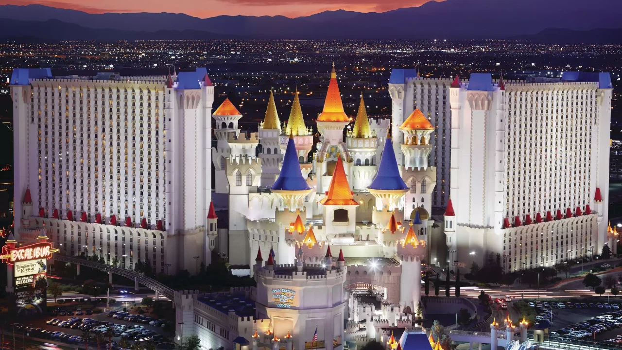 Hotel Exterior at Excalibur Hotel and Casino Las Vegas