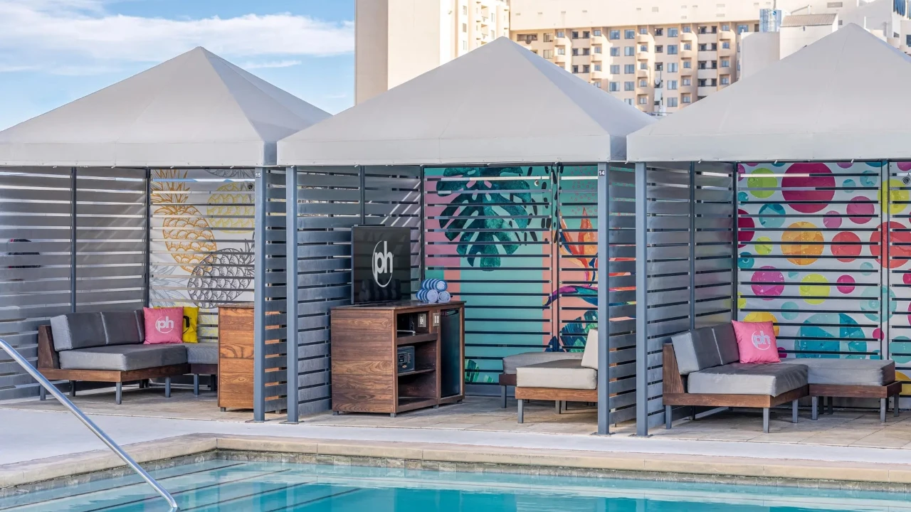 Pool Cabanas at Planet Hollywood Resort and Casino Las Vegas