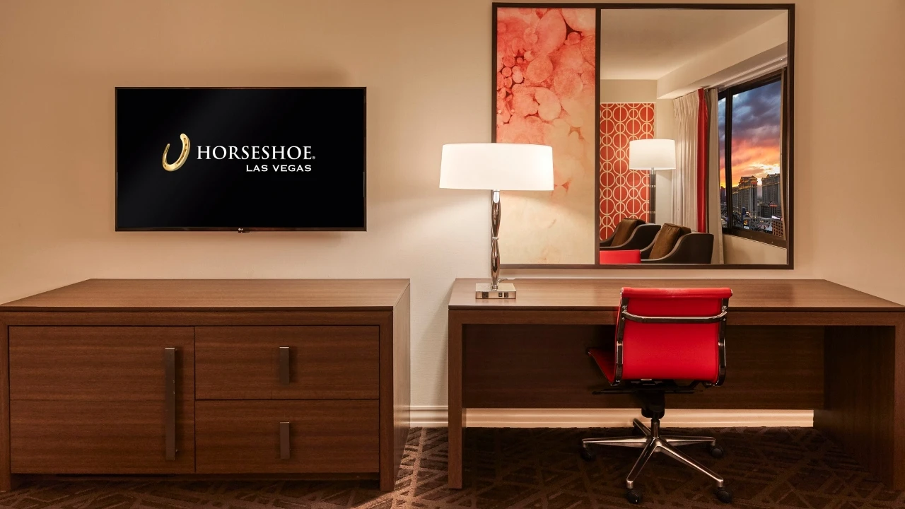 Resort Room Work Desk at Horseshoe Las Vegas