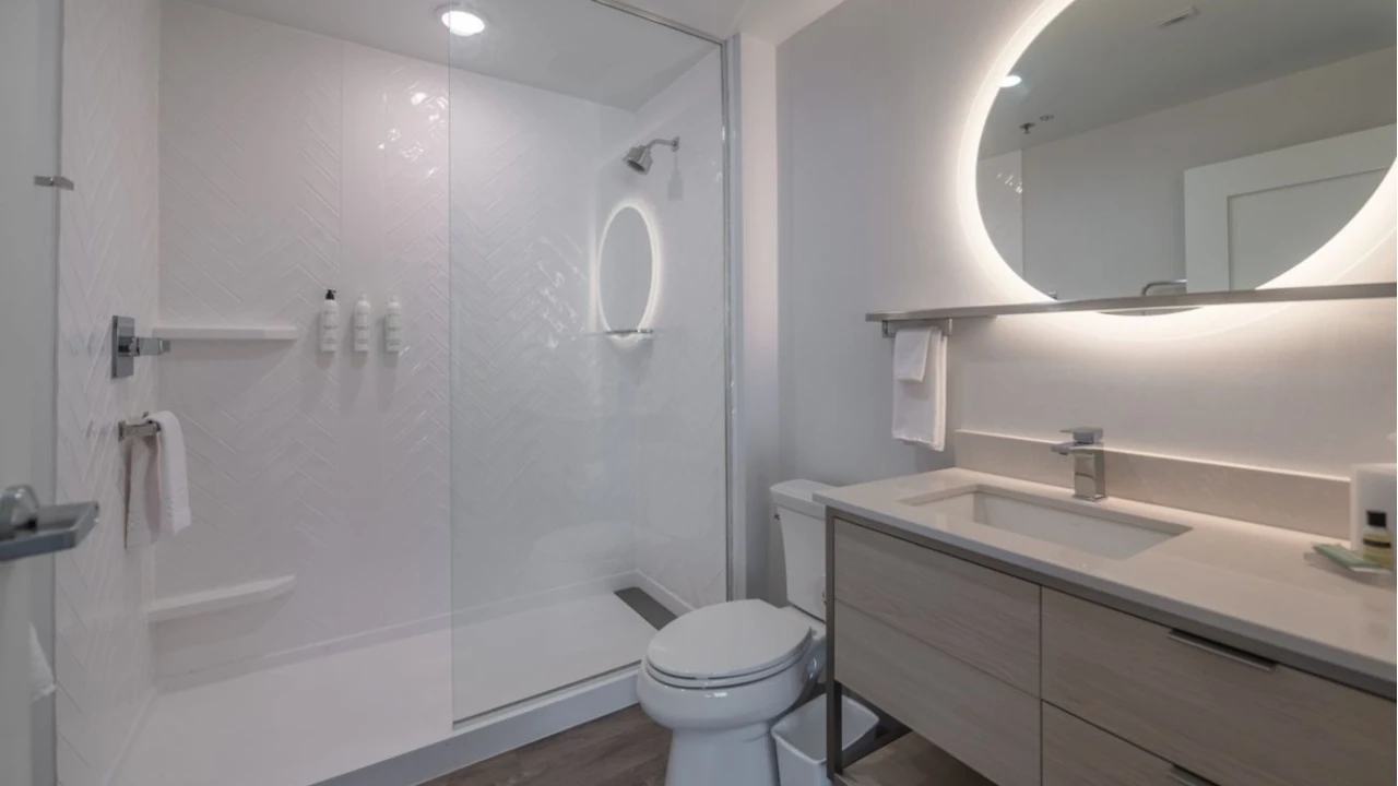 Suite Bathroom at Towneplace Suites Las Vegas North I-15
